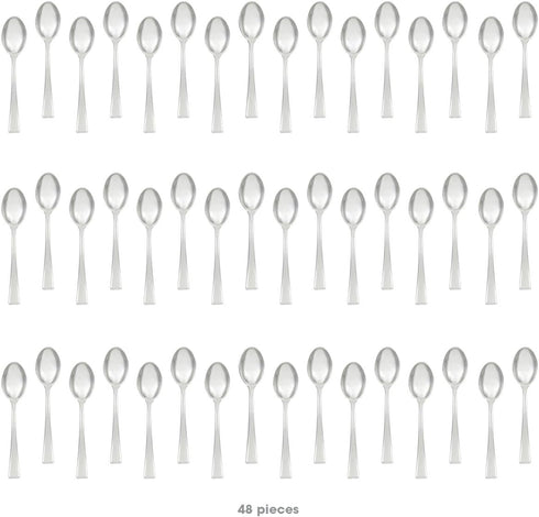Mozaik Mini Recyclable Tasting Spoons, Silver...