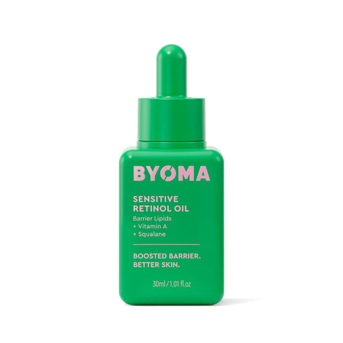 BYOMA Sensitive Retinol Oil - Face Oil with Retinol, Squalane & Vitamin A - Retinol Serum for Sensitive Skin & Retinol Beginners - Barrier Repair ...