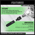 SWANLAKE GARDEN TOOLS 5-Piece Cr-V Steel Impact Socket Adapter Set, 0.375in, Fastener Drive Bit...