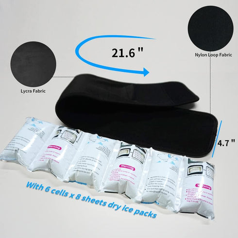 RAINBOW Ice Packs for Neck Pain Relief, Reusable Neck Ice Pack Wrap for Neck Tension and Office Neck Pressure, Cold Compress Gel Pack for Neck Arm...