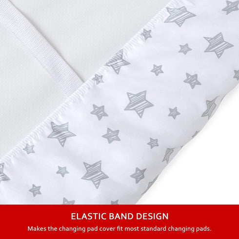 Changing Pad Cover for Boys Girls 2 Pack, Lovely Print Soft Unisex Diaper Change Table Sheets, Fit 32"x16" Contoured Pad, Comfy Cozy 2-Pack Cradle...