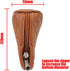 Leather Lattice Pattern Gear Shift Knob Cover, Auto Car Shift Knob Protective Sleeve Zipper Type (Brown)...