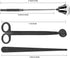 DANGSHAN 3 in 1 Candle Accessory Set - Wick Trimmer, Snuffer, Dipper with Gift Package for Candle Lovers (Black)...
