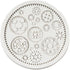 Steampunk Cogs Fondant Mold Gear Silicone Molds for Steampunk Cake Decoration Chocolate Candy Polymer Clay Gum Paste...