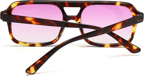 Women Retro Square Sunglasses 70s Vintage Aviator Sunglasses Fashion Men Sun Glasses Classic Aviator Shades...