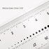 Film Flexible Ruler 30cm 0.5mm Scale PET Plastic Covered Folding Straight Ruler Calibration Soft Ruler Measuring Tool for Factory, Transparent...