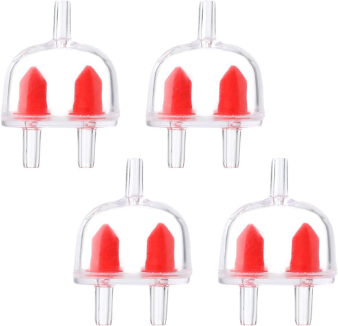 4pcs Aquarium Check Valve for 3/16 Inch, Plastic Aquarium Air Pump Check Valve 2-Way Non-Return Check Valve Aquarium Airline Tubing Check Valve Pu...