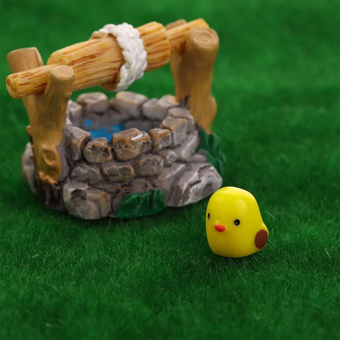 Mini Animals Miniature Figurines Home Garden Fairy Ornament Chicken Garden Scene Moss Landscape DIY Terrarium Crafts 24PCS...