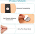 40Pcs Phone Metal Plates, Round Mobile Phone Metal Plate Made Iron, Adhesive Cell Phone Case Back Magnet Stickers for Magnetic Car Mount, Crafts W...