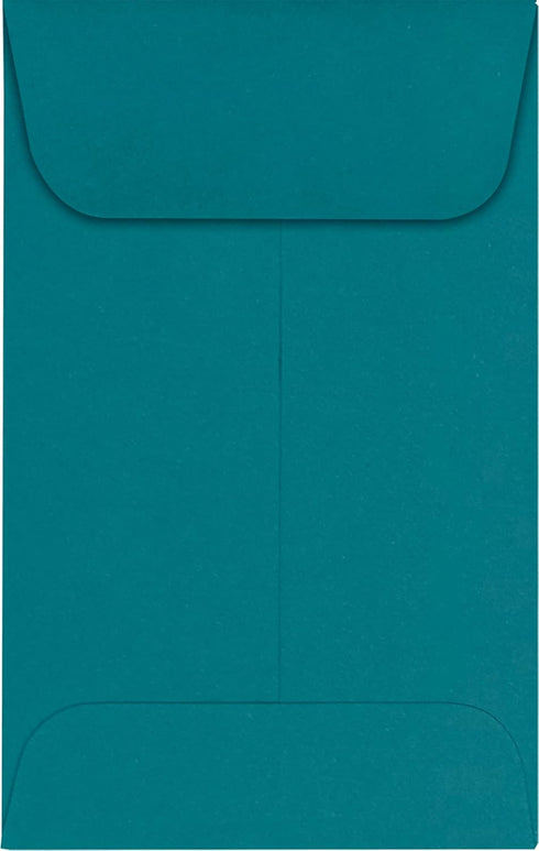 LUXPaper #1 Coin Envelopes | 2 1/4" x 3 1/2" | Teal | 80lb. Text | 50 Qty...