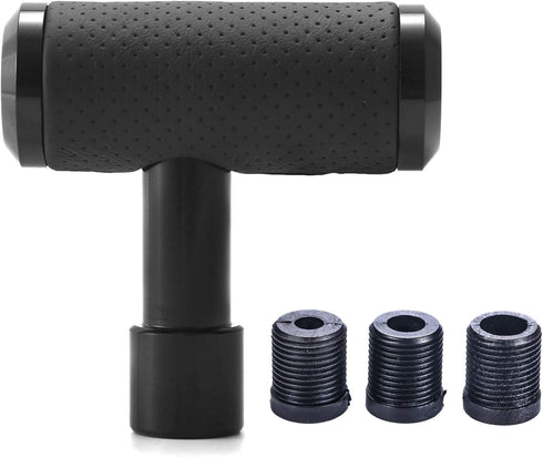 Arenbel 4" Alloy T Handle Gear Shift Knob, Heavy Manual Car Gear Stick Shifter with Leather Covered Fit Most MT Transmission Vehicles, Black...
