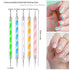 5PCS Dotting Pens and 3PCS Nail Painting Brushes, Double Ended Nail Brushes and Dotting Tool Kit, Nail Art Design Tools...