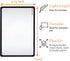 MAGDEPO 3X Magnifying Sheet 3 Pack Plastic Lightweight Page Lens + 3 Card Magnifying Lenses Suitable for Reading Small Patterns, Texts, Prints, Ne...