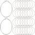 1 Box 30 Pairs Stainless Steel Earring Beading Hoops Silver Hoop Earring Findings Round Large Circle Dangle Hypoallergenic Hoop Earrings Open Earr...