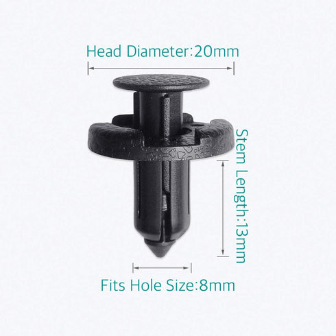 Lantee 20Pcs 11296-AG000 Bumper & Radiator Support Retainer Push Clips Fit for Nissan Altima Titan Versa Murano & Fit for Infiniti FX35 FX37 FX45 ...