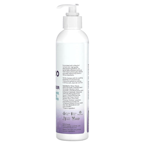 NOW Baby, Gentle Shampoo and Wash, Calming Lavender, Paraben Free, 8 Fluid Ounces...