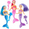 ArtCreativity Mermaid Playset for Girls, Mermaid Toys Set with 3 Figurines & 3 Brushes Princess Party favors for Children, Best Birthday Gift for ...