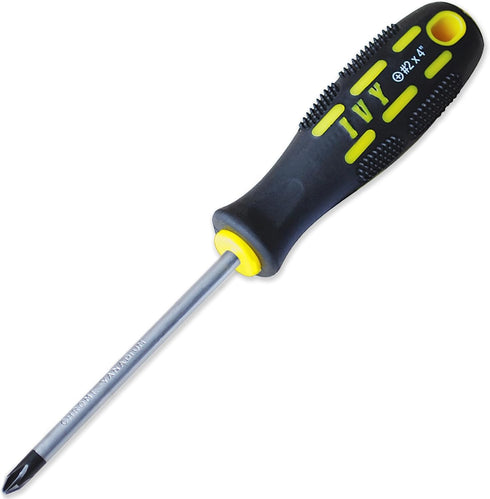 IVY Classic 17231-3 Phillips Magnetic Screwdriver #2 x 4", Power Pro Grip Handle, 3-Pack...