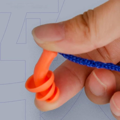 5 Pairs Corded Ear Plugs Reusable Silicone Earplugs with String Banded Ear Plug Sleep Noise Cancelling for Hearing Protection...