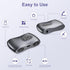 Aux Bluetooth Adpater for Car, Bluetooth 5.3 Transmitter Receiver Noise Cancelling, Portable 3.5mm Aux Bluetooth Adapter Hands-Free Call, Low Late...