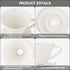 Bincoo Pour Over Coffee Dripper-V60 Ceramic Coffee Dripper Pour Over Cone Coffee Maker Size 01,Portable Coffee Maker For for Home, Cafe, Restauran...