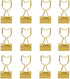 Gold Binder Clips Small, Cat Shaped 3/4-Inch Medium Gold Paper Clips for Office Decor Supplies (12pcs)...