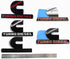 Yoaoo 2Pack OEM Black Cummins Turbo Emblem Compatible with 2500 3500 Emblem Matte White 6.2" by 3.4" inches...