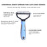 Pet Hair Removal Comb, Double-Sided Undercoat Rake for Dogs & Cats - Shedding Comb and Dematting Tool for Grooming, Deshedding Brush Dogs Shedding...