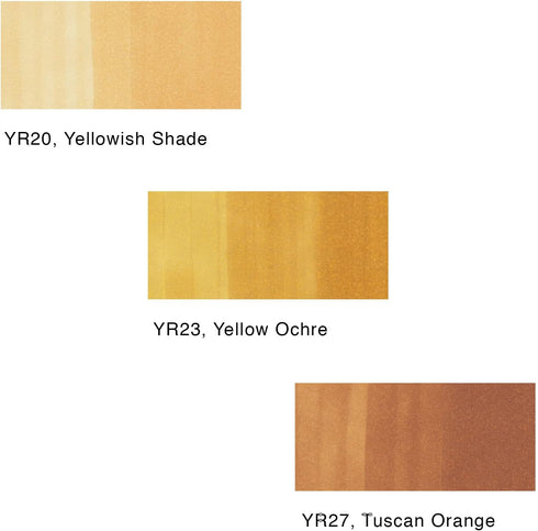 Copic Sketch, Alcohol-based Markers, 3pc Set, Color Fusion #4, Orange...