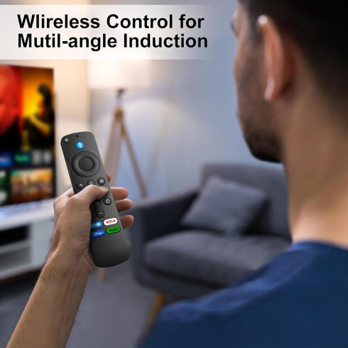 Voice Remote Control Replacement for Fire-TV-Stick-TV Cube and for Insignia-Toshiba-Pioneer-AMZ Fire Smart TVs...