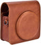 Camera Bag, PU Leather Protective Case Bag with Shoulder Strap for Fujifilm Instax SQ6 Camera(Brown)...