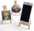 10 Pack Mini Wood Display Easel (5 Inch) Wooden Artist Easel Triangle Cards Stand Photo Display Wedding Business Card, Painting Craft Drawing phon...