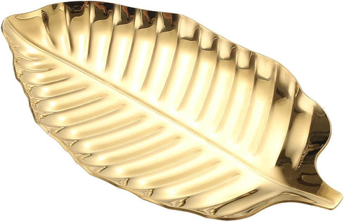 Gold Spoon Rest for Kitchen Counter, Stainless Steel Leaf Spoon Holder, Coffee Spoon Rest Utensil Rest, Dessert Jewelry Storage Rack, Kitchen Deco...
