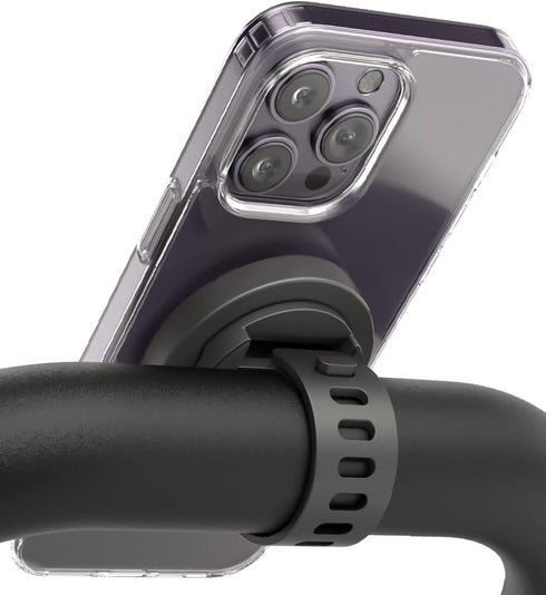 ENCASED Grip-X Magnetic Bar Mount, Compatible with MagSafe - Phone Holder for Gym, Home Fitness Bikes, Workout Equipment, Stroller and Cart Handle...
