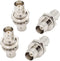 BNC Female to Female Adapter Bulkhead Connector Coax Extension BNC Coupler for CCTV Security Camera System … (4-Pack)...