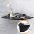 Alise 2 Pcs Adjustable Brackets Board/Glass Floating Shelf Brackets Wall Mount Shelves Support Holder Accessories,BL007B-2P Black Finish...