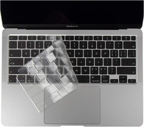 Ultra Thin Clear Keyboard Cover Protector Soft TPU Keyboard Skin for MacBook Air 13 inch Model A2237 A2179...