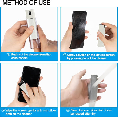 walrfid Car Screen Cleaner Spray, Electronic Touchscreen Mist Cleaning Brush Kit for TV, Laptop, iPad, iPhone, Cellphone, MacBook Pro, Tablet, PC,...