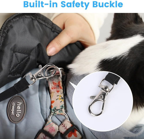 Dog Cat Backpack Carrier, Dog Carrier Adjustable for Small Medium Dogs, Pet Dog Front Chest Carriers Backpacks, Puppy Carrier Sling Backpack, Hold...