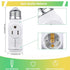 E26/E27/B22 Light Socket to Plug Adapter, 2/3 Prong Light Socket Outlet for Patio, Garage, Porch(1 Pack)...