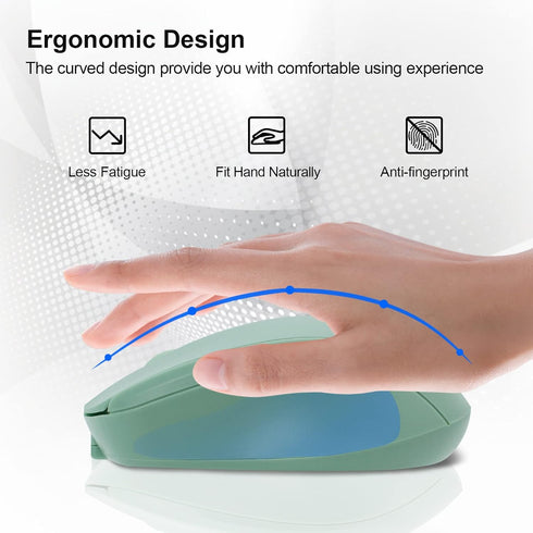 Rechargeable Wireless Mouse, Bluetooth Mouse for Laptop/iPad/MacBook Pro/Air,Silent Mouse for PC/Surface Pro/Lenovo/Samsung Table, Portable Slim C...