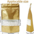 50 pcs Brown Smell Proof Bags 3.9x5.9 In Resealable Stand Up Food Storage Bags with Window Matte Foil Sealable Bags Pouches for Candy Coffee Sampl...