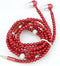 Red Pearl Necklace Design in-Ear Headphones - High Definition Microphone, Stylish Hifi with Heavy Bass, 4D Stereo, Durable Build - Enhance Sound Q...