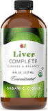 Liver Complete 8oz Organic Liquid Concentrate - Liver Cleanse & Digestive Bitters Vinegar Supplement...