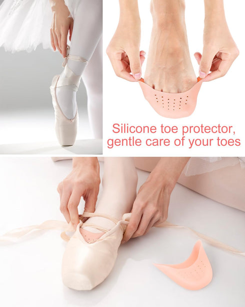 8Pcs BLATOWN Silicone Toe Protectors Toe Covers for Women Men Shoe Filling, Gel Toe Pads Toe Cushions with Breathable Hole for Pain Relief Fit for...