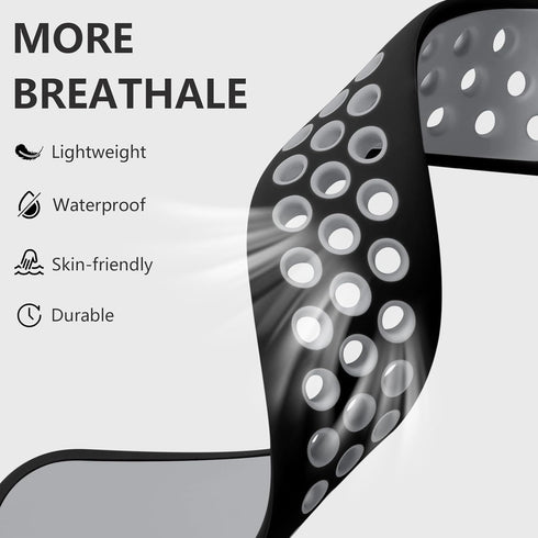 Getino Compatible with Fitbit Sense/Sense 2 Bands/Versa 3/ Versa 4 Bands Women Men, Waterproof Soft Stylish Accessories, Sport Band for Fitbit Sen...
