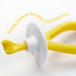 Frida Baby Training Toothbrush for Babies with Soft Silicone Bristles, Yellow...