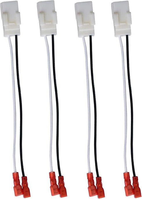 4 Pack 72-6514 Speaker Wire Harness Adapter Plug Compatible with Jeep Wrangler Chrysler Town & Country Speaker Harness Adapter Dodge Dakota Front ...