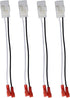 4 Pack 72-6514 Speaker Wire Harness Adapter Plug Compatible with Jeep Wrangler Chrysler Town & Country Speaker Harness Adapter Dodge Dakota Front ...