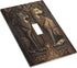 Medieval Of Two Wolves 1 Gang Single Toggle Light Switch Covers Decorative Wall Plate Switchplate Electrical Faceplate for Bedroom Bathroom Kitche...